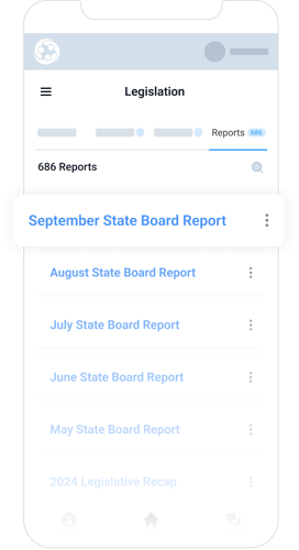 Access legislative reports right from your mobile device