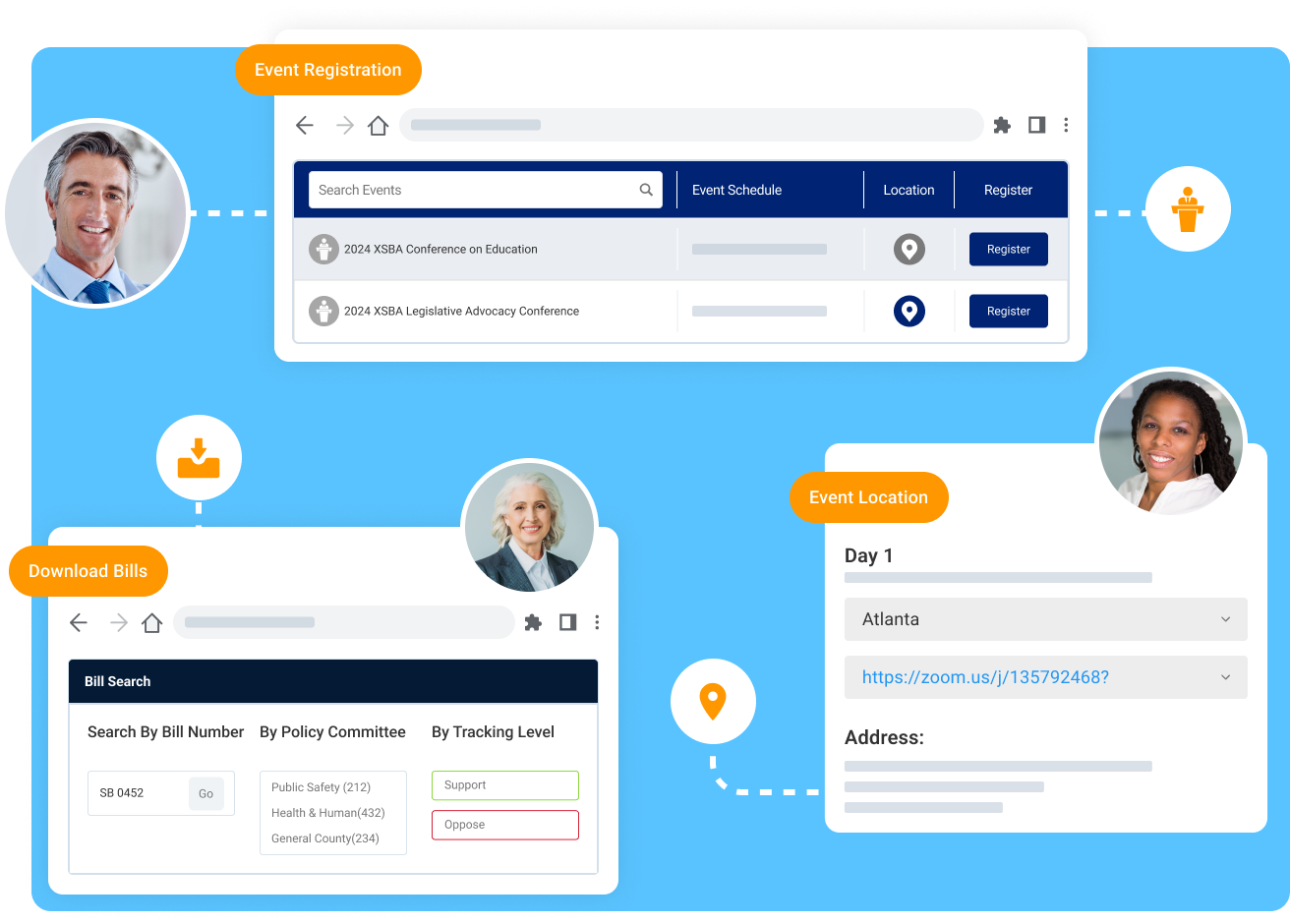 Allow users to take action on web content