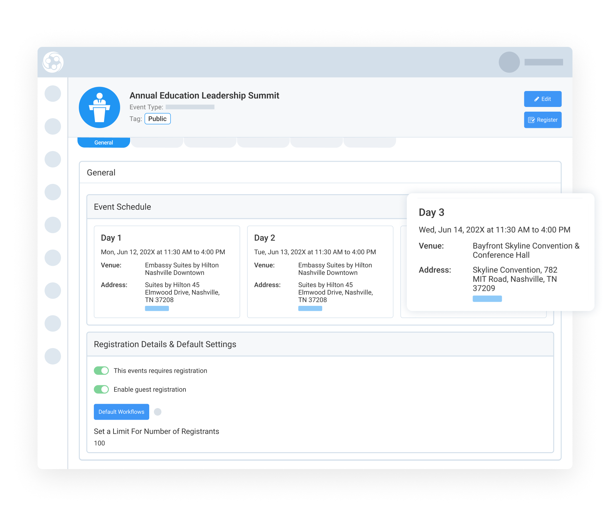 Assign the Right Venue for Each Session