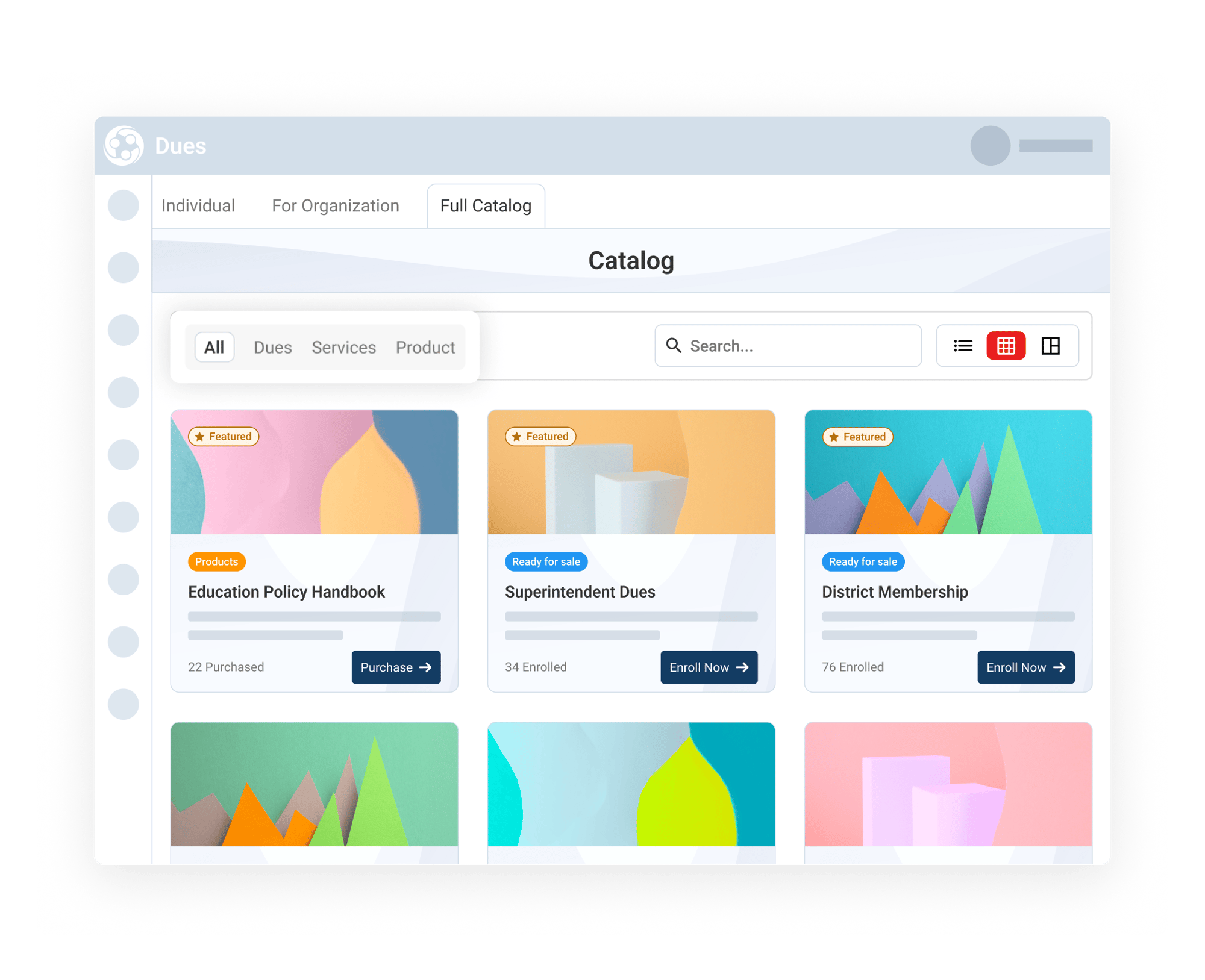 Bring Dues, Services, and Products Into One Catalog