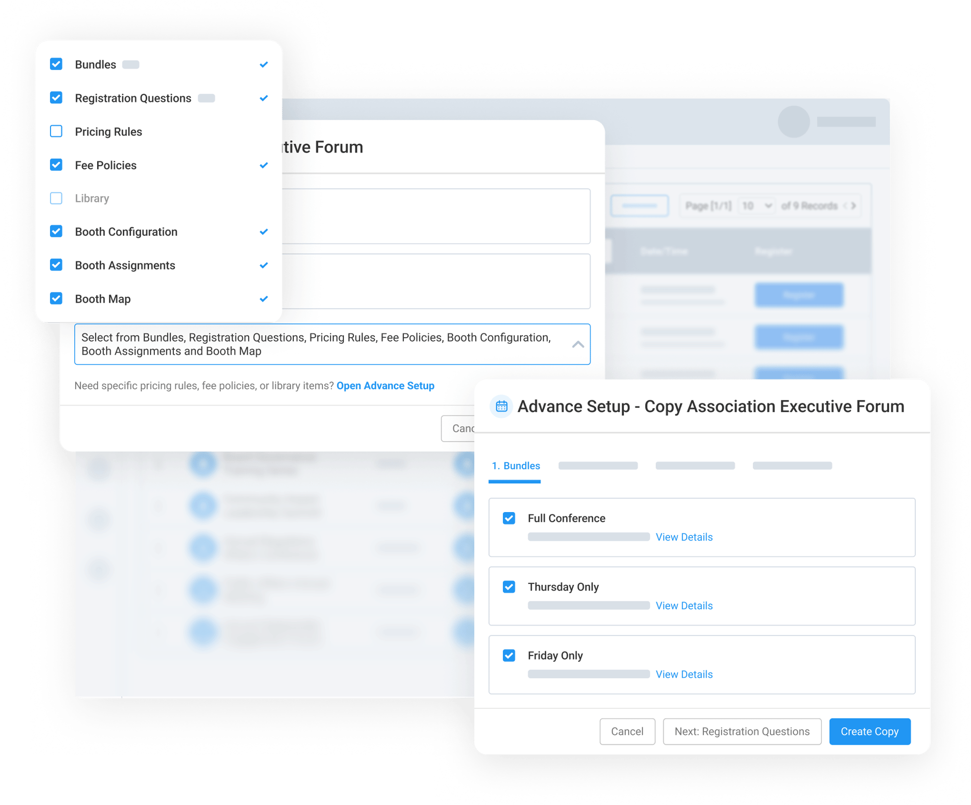 Carry Forward Exhibitor Configurations with Control-1