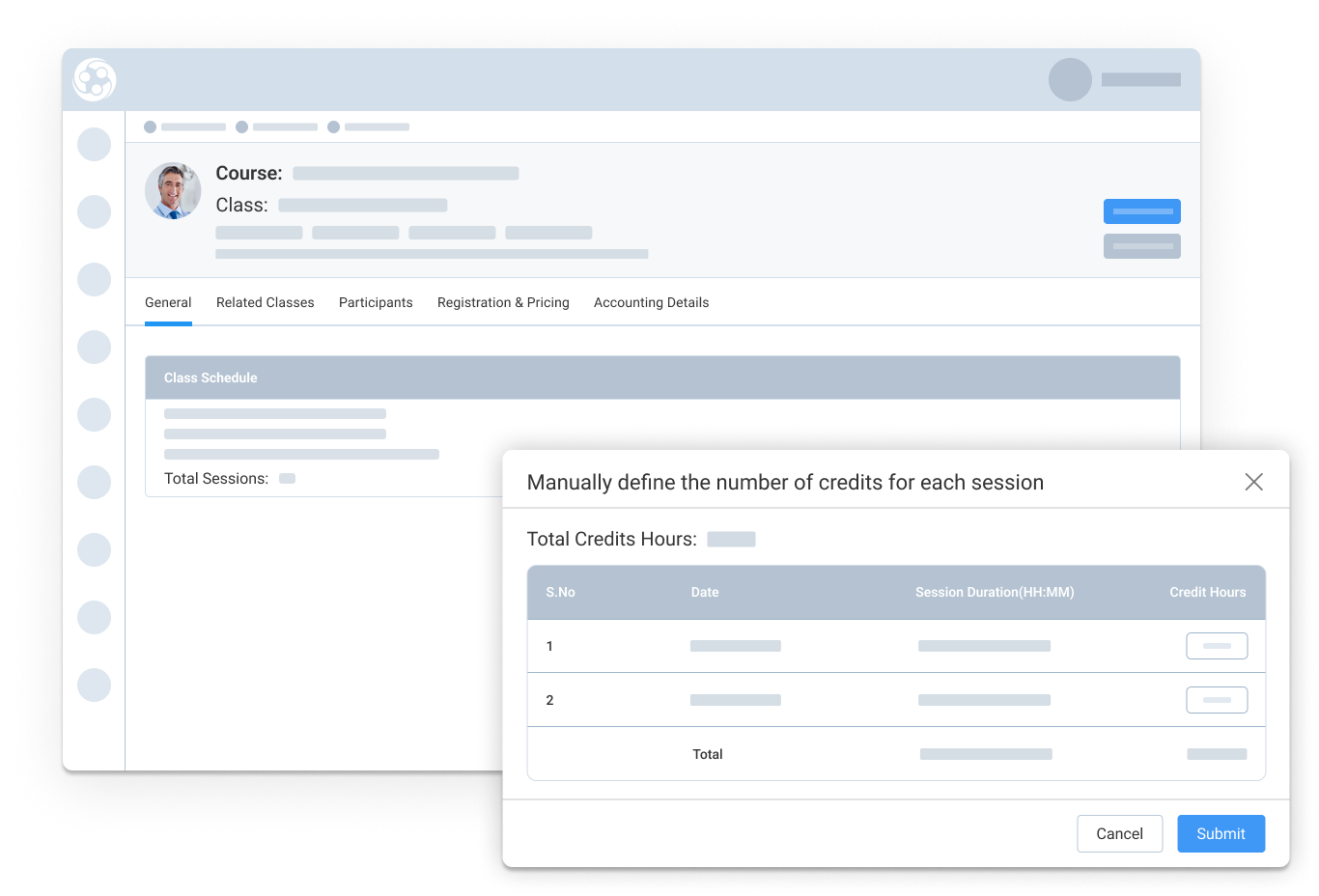 Control Credit for Multi-session Classes-1