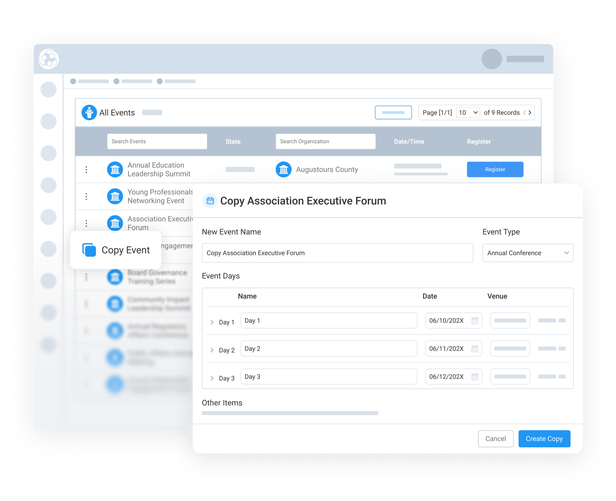 Copy an Existing Event and Shift Dates Automatically-1