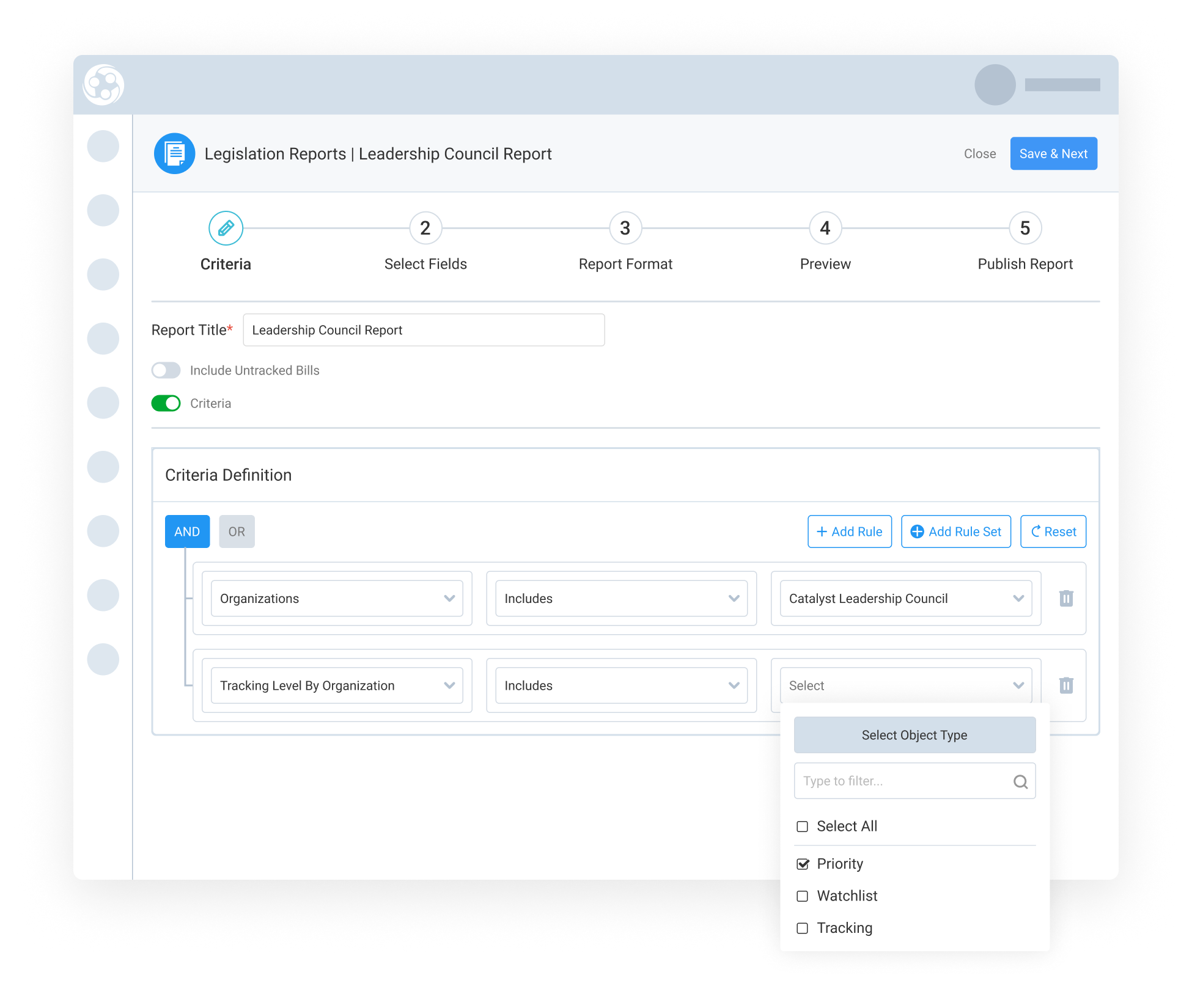 Create Reports and Newsletters by Organization