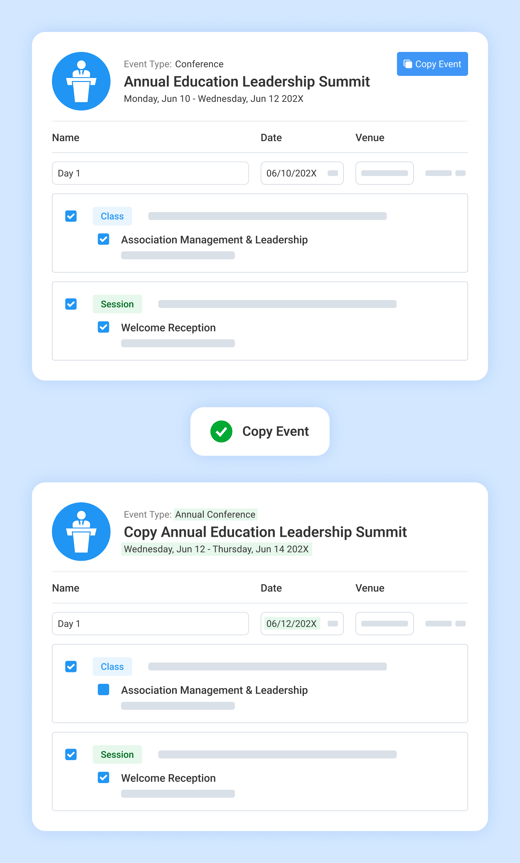 Easily Copy Events with Less Manual Setup
