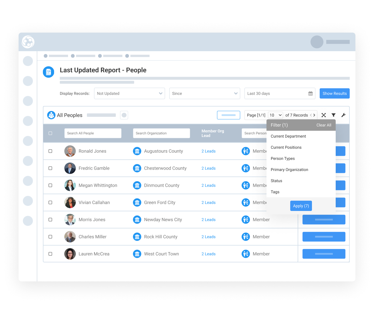 Filter Lists for Focused Analysis