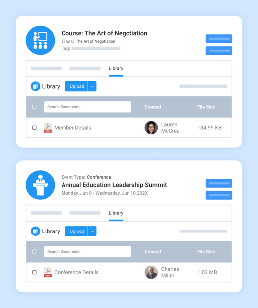 Library Tab - Unified File Management at Multiple Page