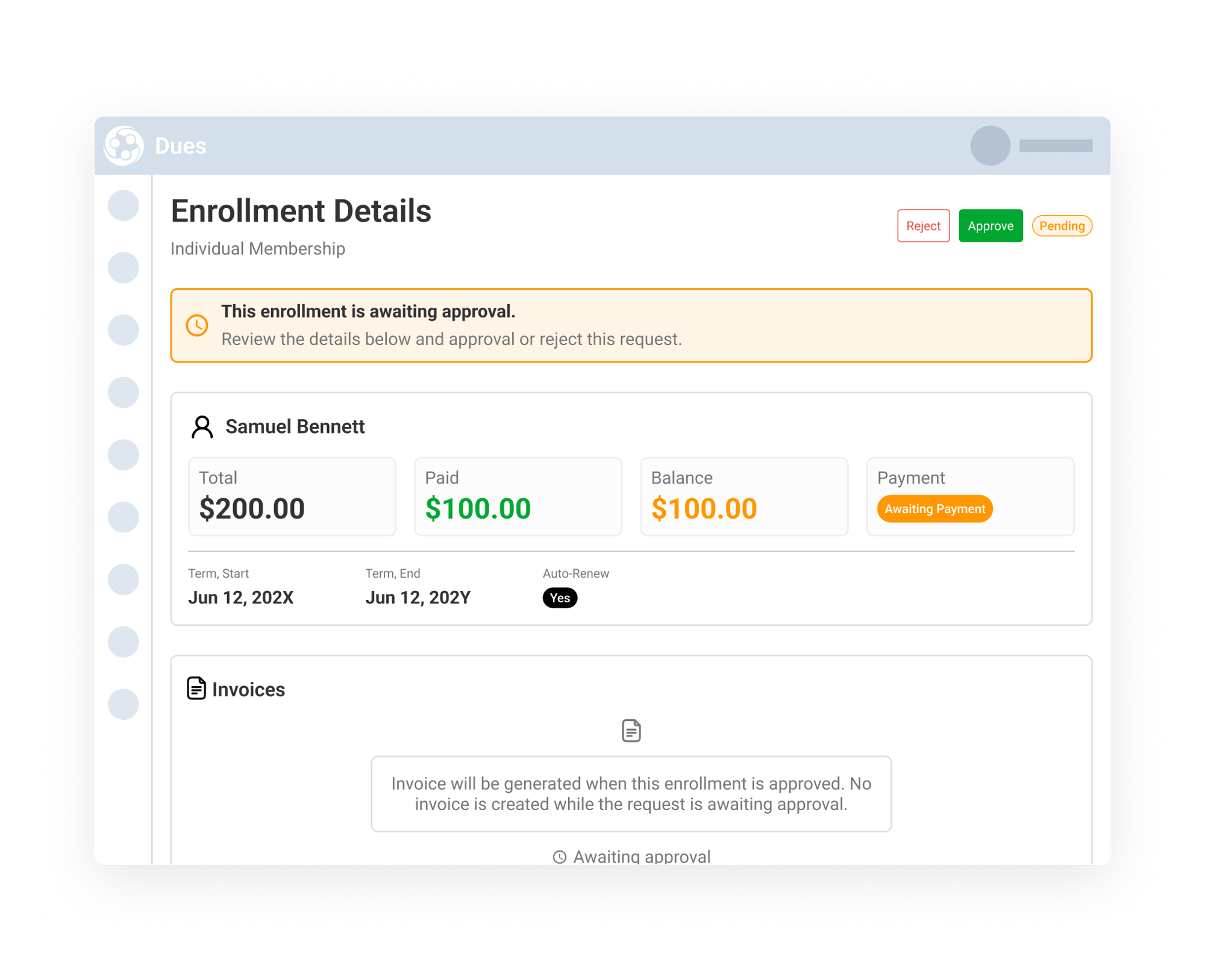 Review Enrollment Details Before Approving