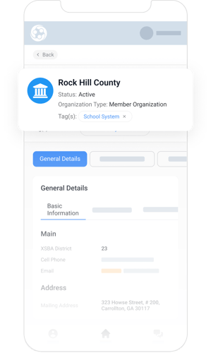 See organization records on your mobile app
