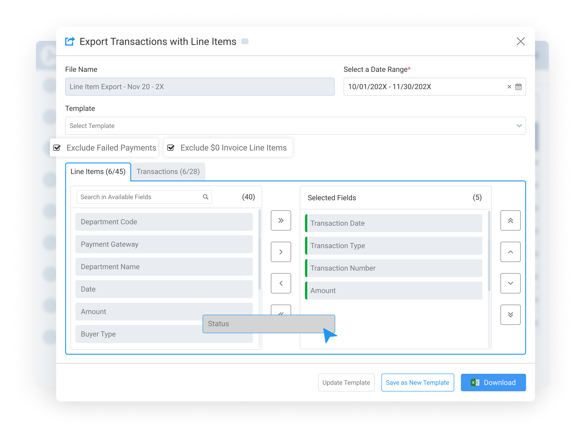 Set Filters and Customize Your Export (2)
