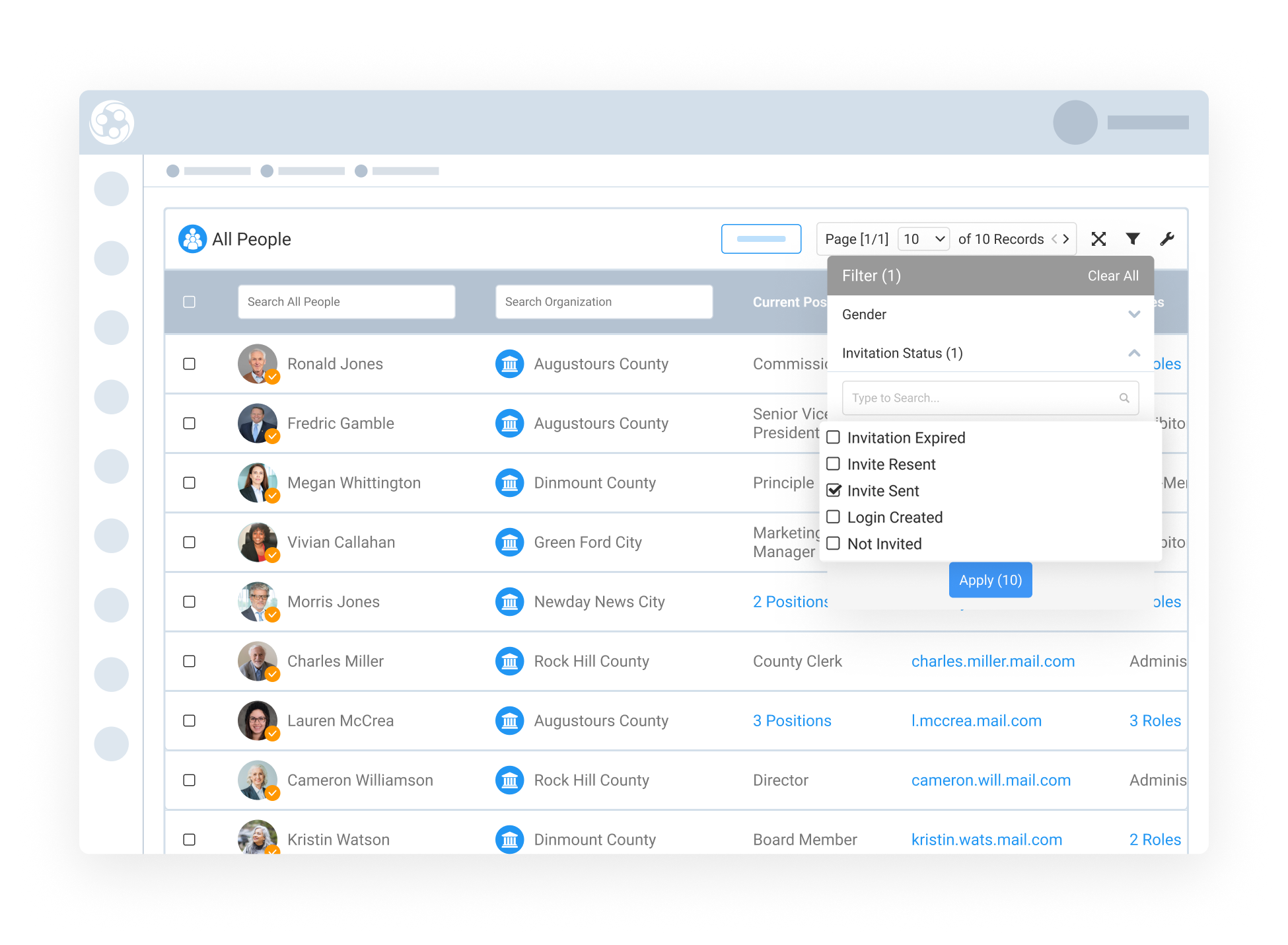 Smart Filtering Based on Invitation Status