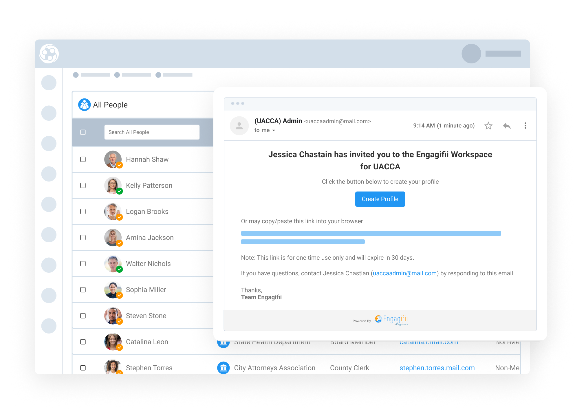 Streamlined Email Invitations with Profile Setup