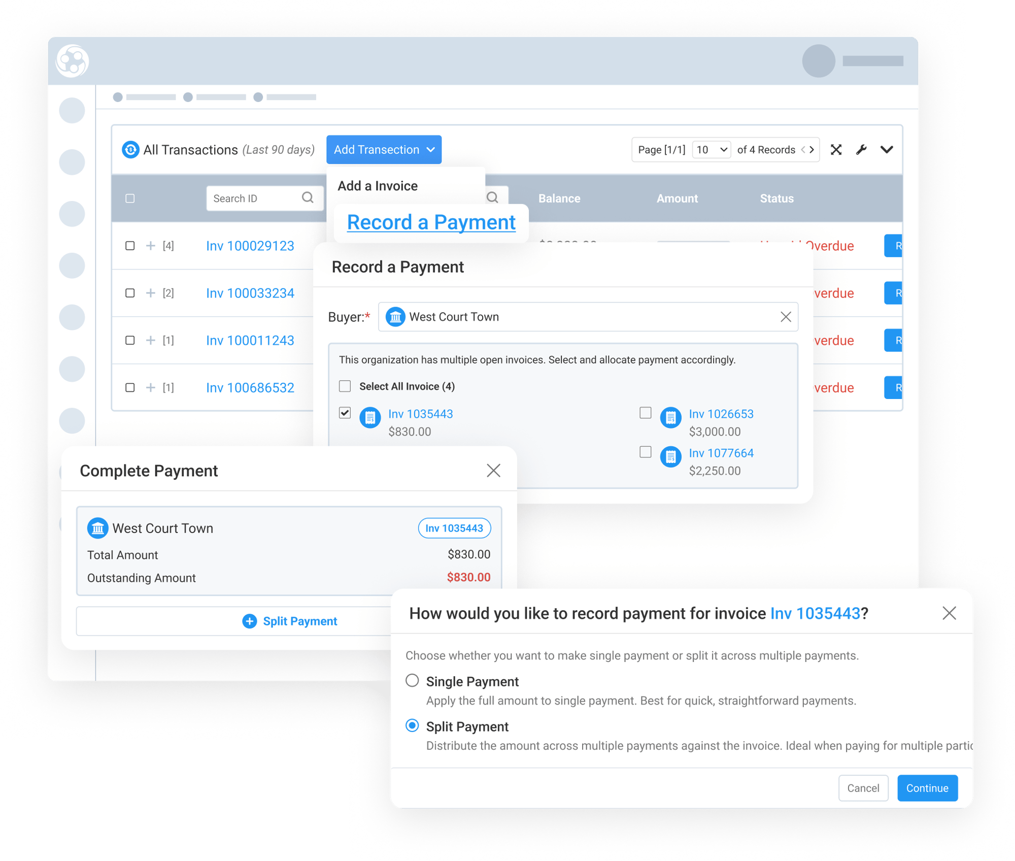 Support Registrant and Admin Payment Workflows