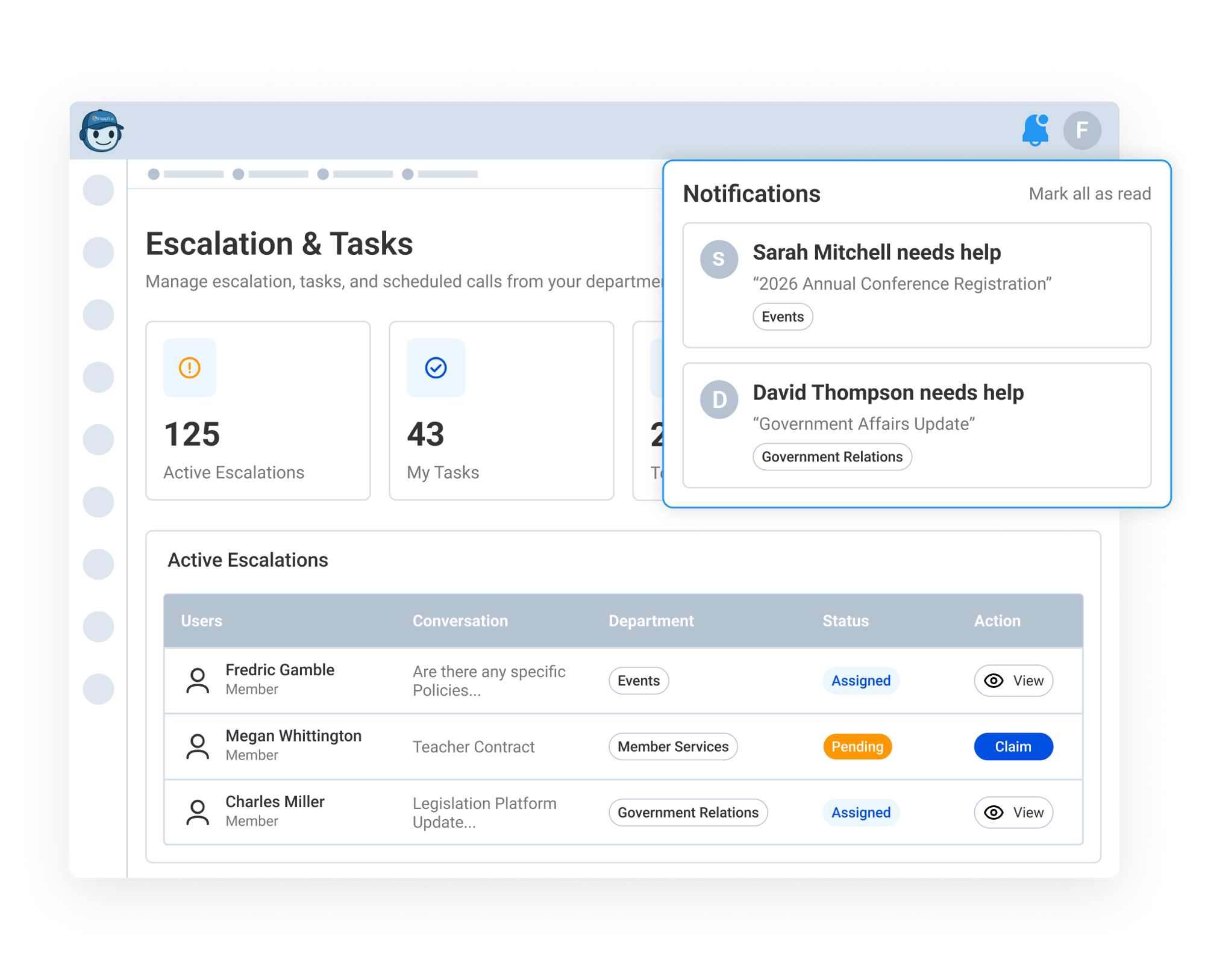 Track Escalations, Alerts, and Support Activity in One Place