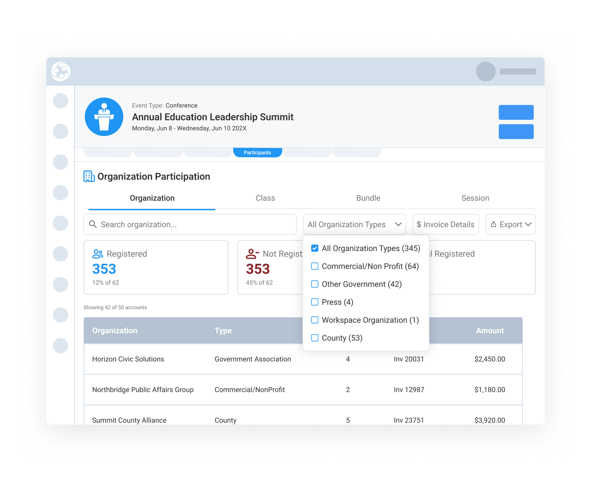Track Organization Participation and Member Engagement More Clearly