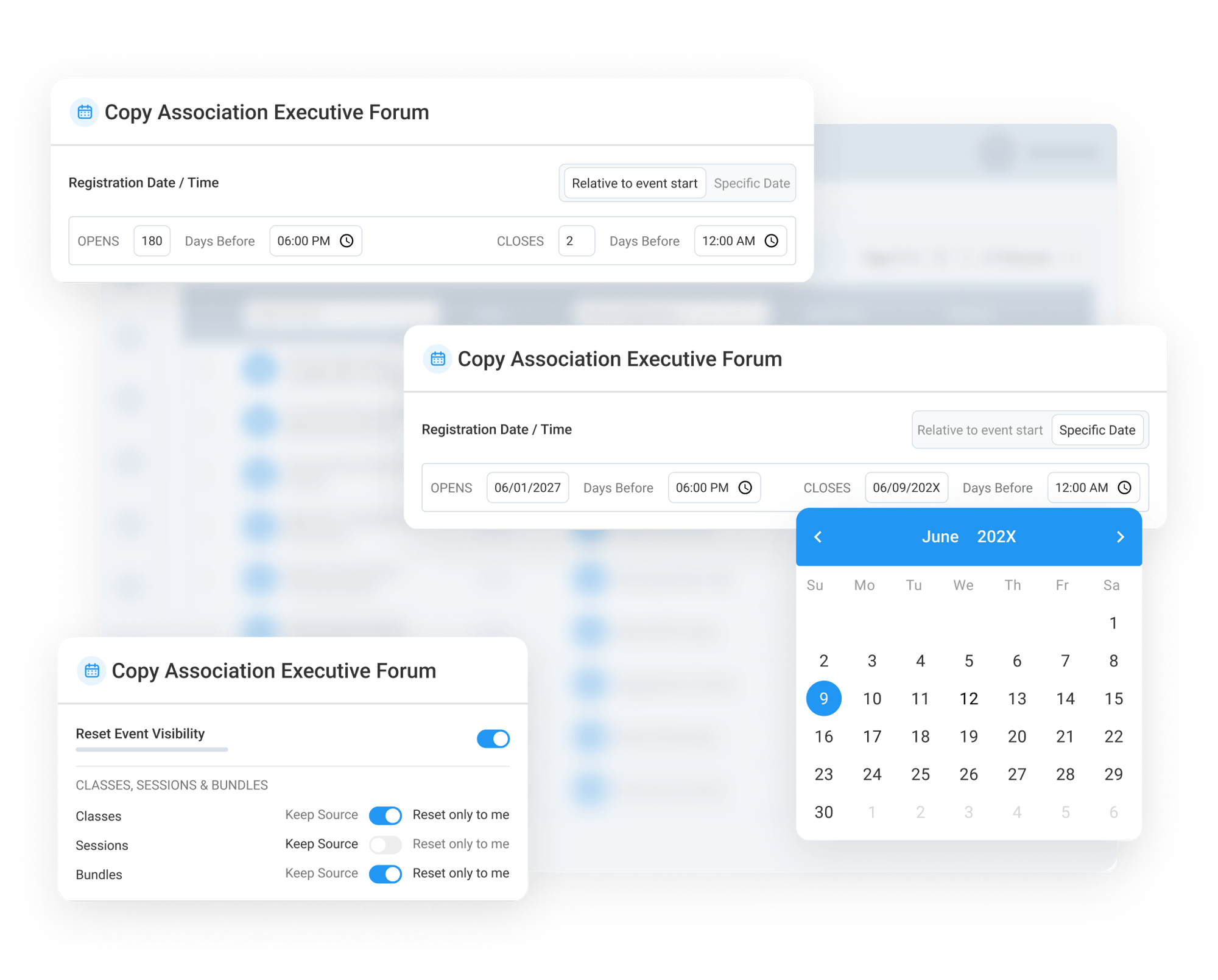 Update Registration Dates and Visibility Before Launch