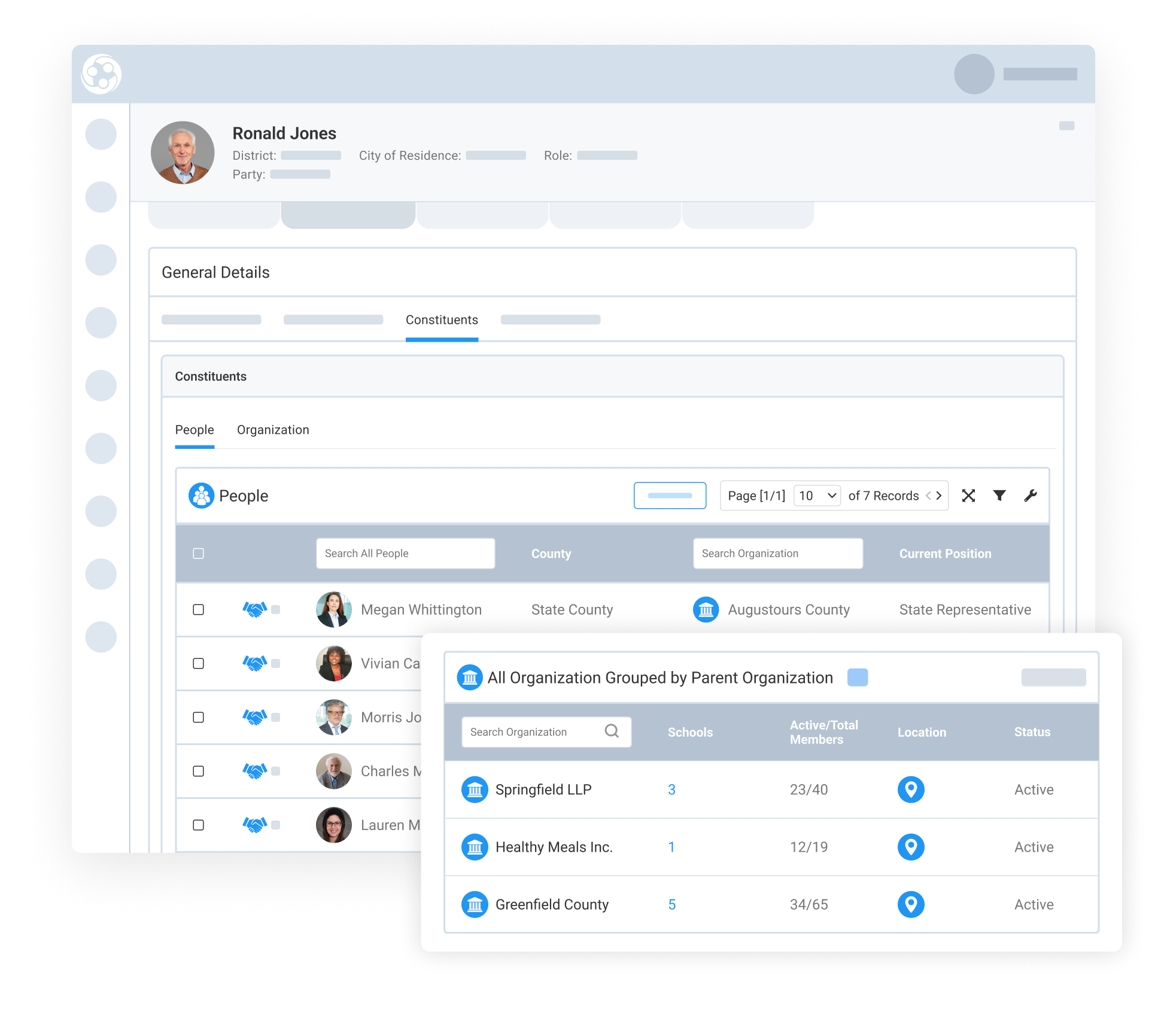 View Constituents Directly from the Public Official’s Profile