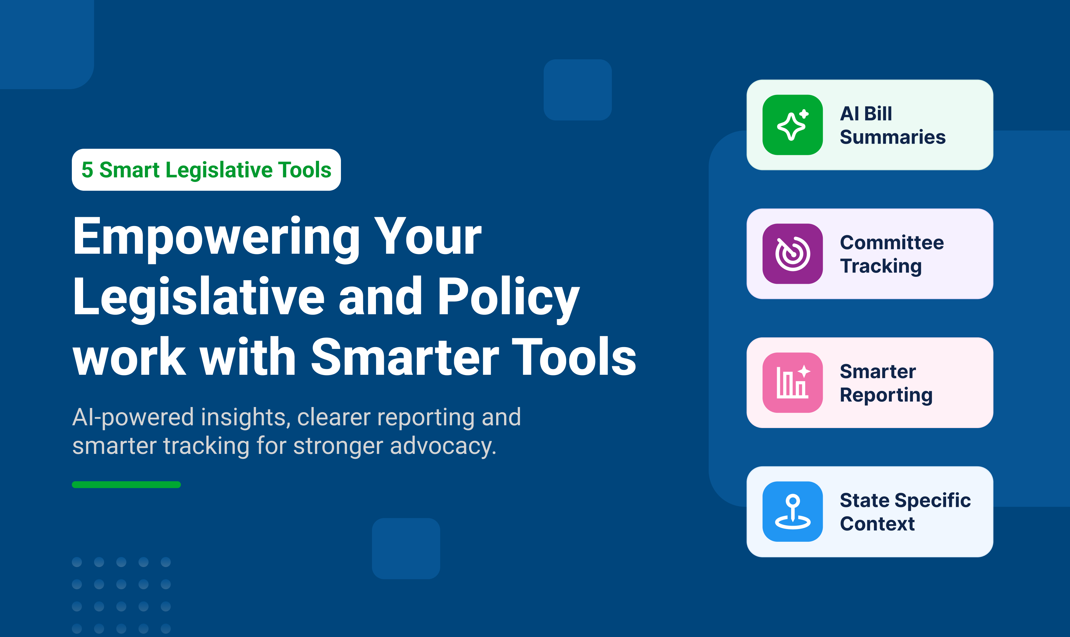 Engagifii's Smart Legislative Tools