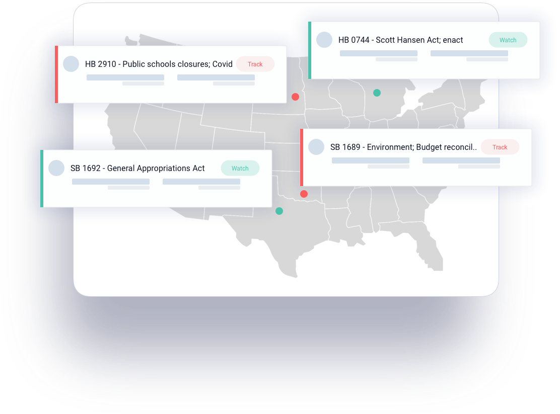 State and Federal Legislation Tracking